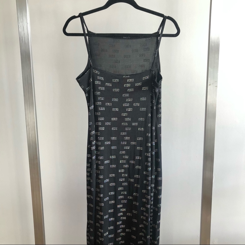 Y2K Millennium 2000 Glitter Tank Top Maxi Dress - Picture 3 of 4